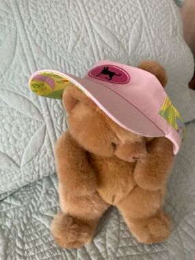 The Black Dog Cafe Martha's Vineyard Womens Pink Floral Adjustable Visor